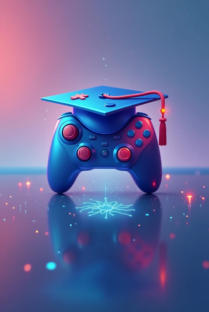 An app logo that reflects the synchronization between video games and academic platforms