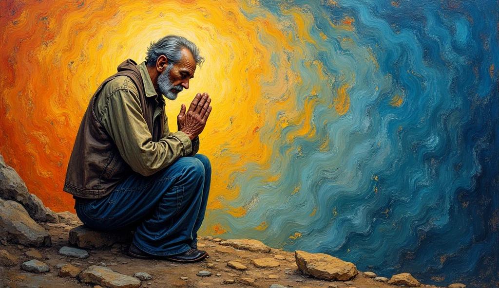 'Praying Man' by Van Gogh