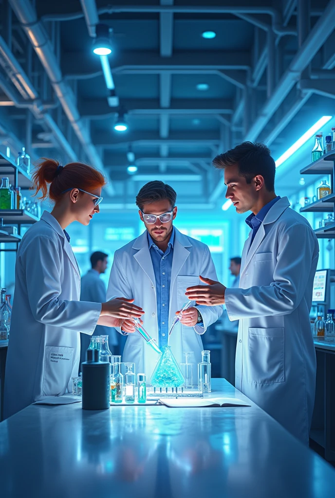 the team working on the new toothpaste 