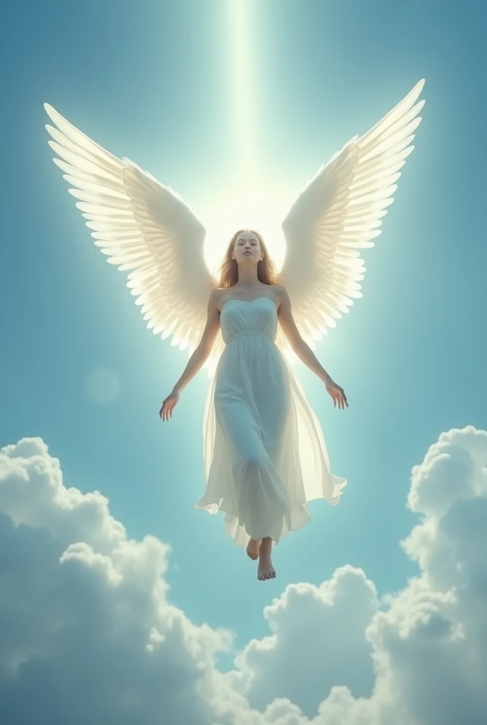 angel. From the sky with wings