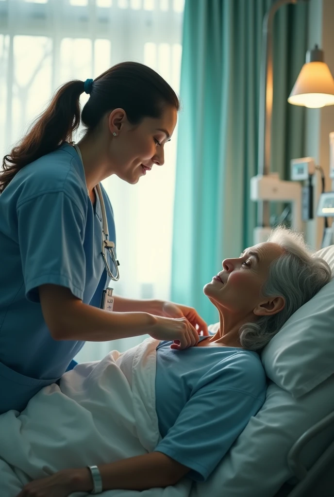Care tekar of patient multiple photo 