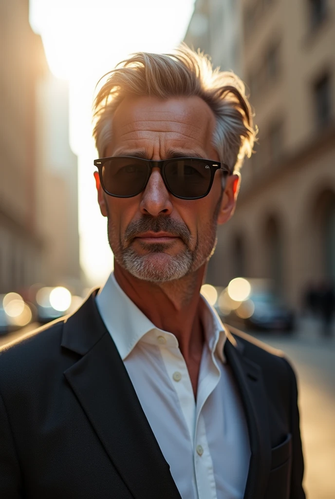 Smart man sun glass