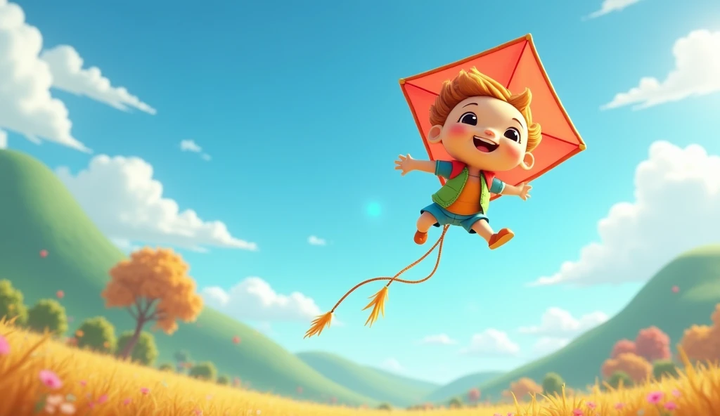 3d cartoon anime ;And so, Kiko became known as the little kite with a big heart, who taught everyone that with a little belief, you could achieve anything.