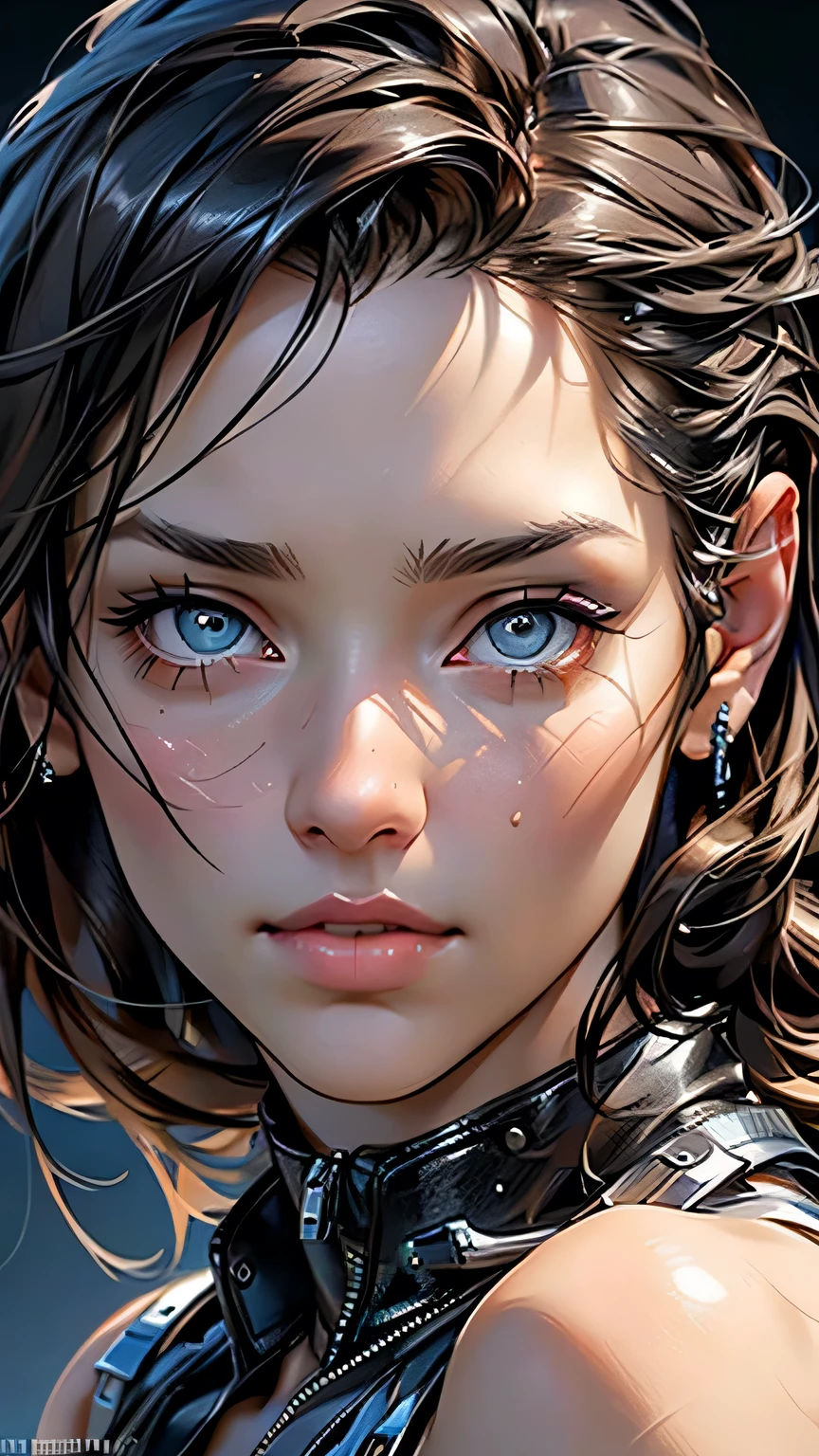 (((Face close-up)))、masterpiece, Beautiful German Girls, Brunette, Residential area, Cleavage, very detailed, Dramatic lighting, digital art trending on Artstation 8k HD high definition detailed realistic, detailed, Skin Texture, hyper detailed, realistic Skin Texture, Armature, Highest quality, 超High resolution, (Realistic:1.4), High resolution, detailed, RAW Photos, sharp, By Lee Jeffries Nikon d850 film stock photos 4 Kodak portra 400 camera f1.6 lens rich colors hyper realistic lifelike texture Dramatic lighting unrealengine trending on artstation cinestill 800, Transparent Bikini, (((Face close-up)))、Face close-up