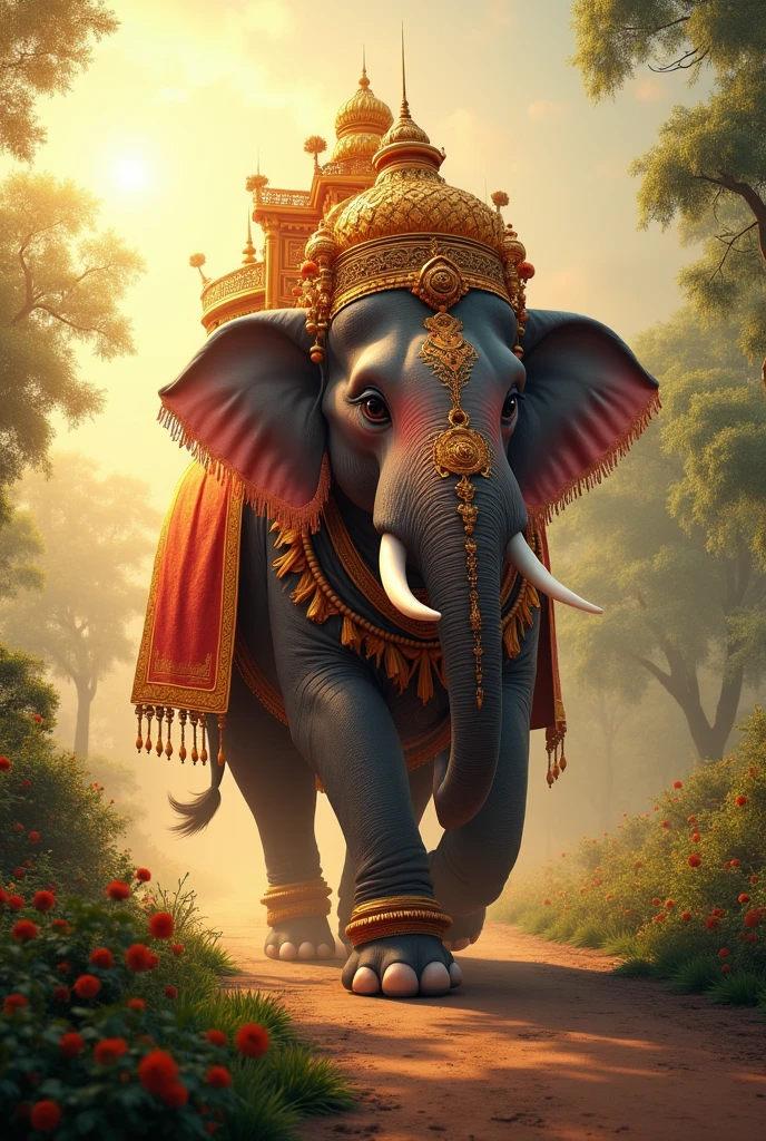 Dasara elephant going to cycle  agarabathis