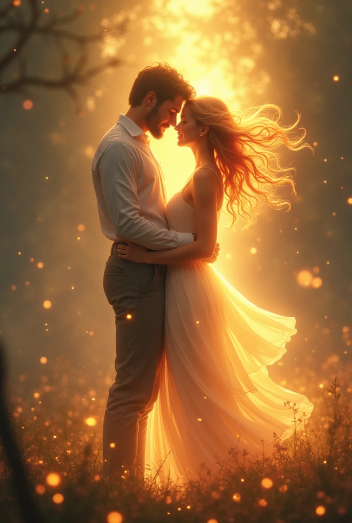 You radiate like sun infusing, hope into my everyday
I glean as a star
Dimming your darkness away,
Confornting stroms side by side
Locked iin each other's graze,
Strolling hand in hand
We'll shine for each other together forever and always like twilight's everlasting embrace
Image should be imaginary
She is dreamy about him so use something to show that he is her imagination so make boy invisible