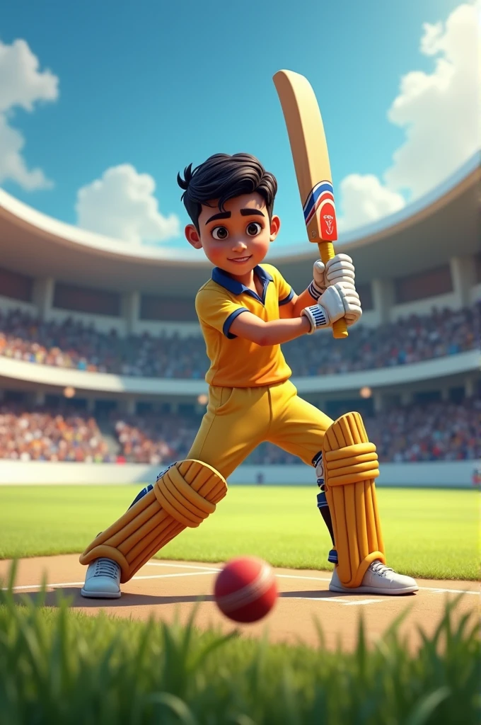 I am manav playing cricket 
