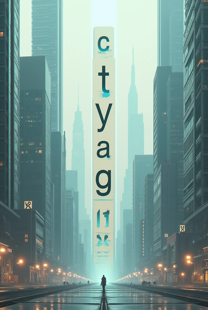 The word "C I T Y A L G O", in bone tones and pastel blue with vintage lettering