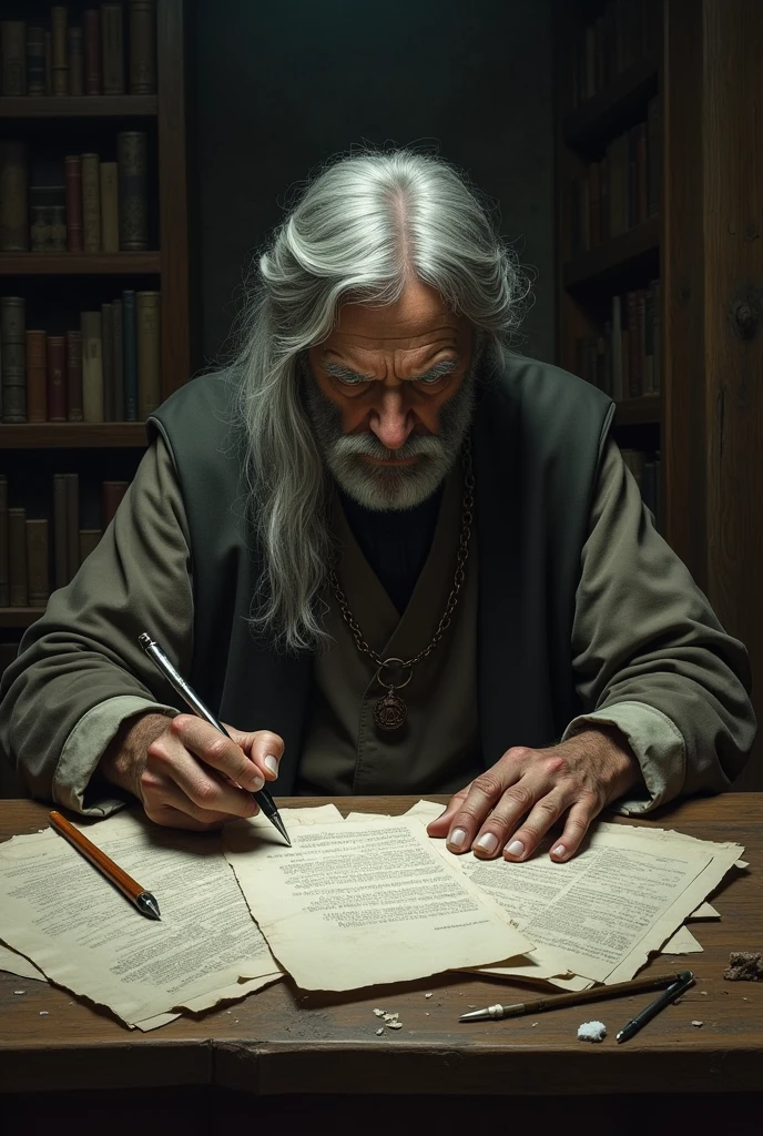 His calculations are based on the last deeds of man. practice  before death