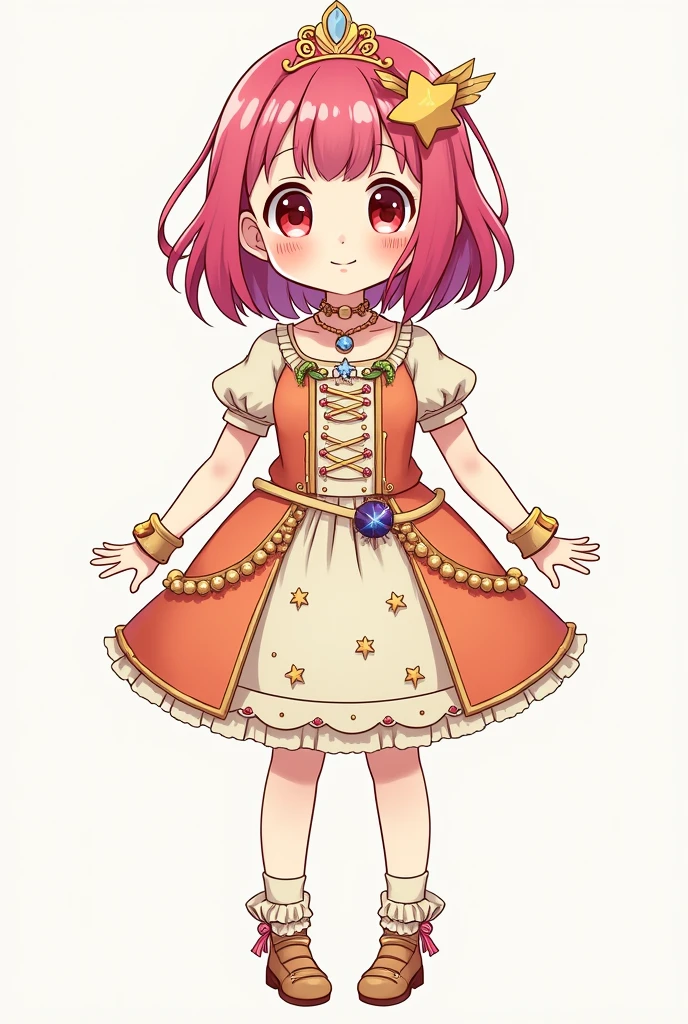 Cartoon anime mini character girl Virgo costume
