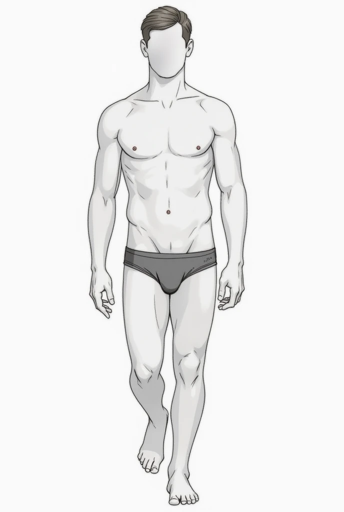 Draw a man without clothes Take off his underwear Draw him without being blurry