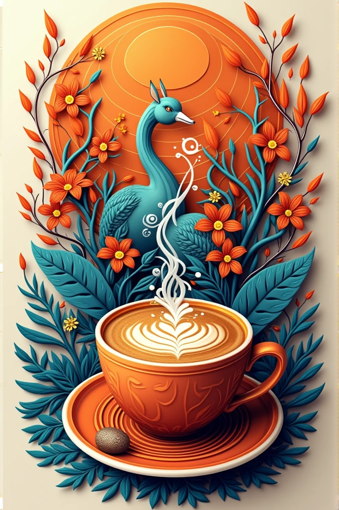 Create a flexi art design for cafe which is unique, different and used for click pictures