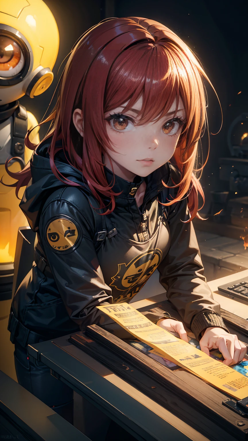 1girl, adorable girl, cute girl, beautiful girl, girl with blaze minion, girl with zombie minion, detailed portrait, realistic, photorealistic, photo-realistic:1.37, 8k, highres, masterpiece:1.2, ultra-detailed, professional, vivid colors, studio lighting, physically-based rendering, sharp focus, extreme detail description