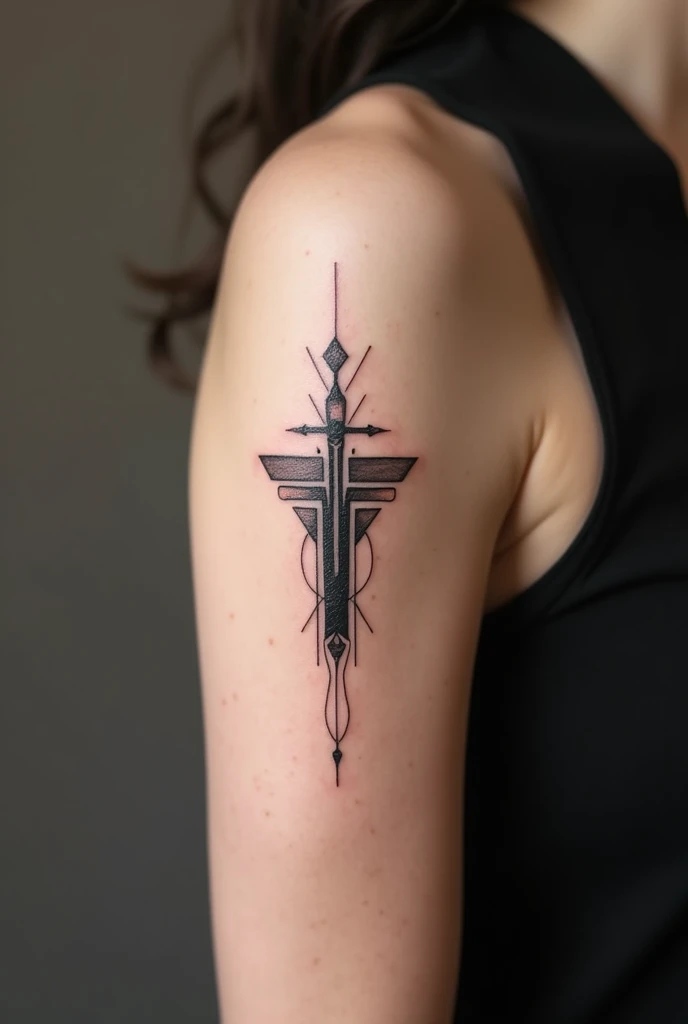 A black minimalist tattoo
