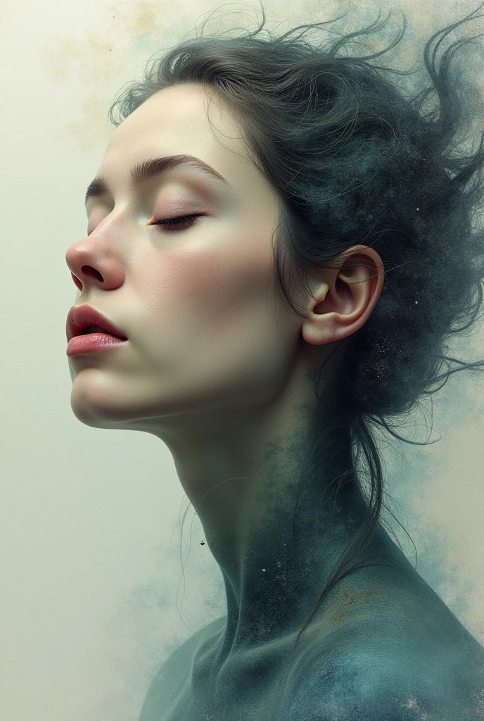 I am the last breath but in image , The message I want to convey is that I exist in my real style , 48k unique piece work of art 