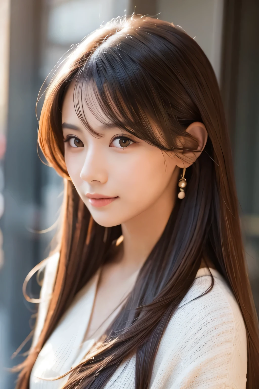 Beautiful woman, Long hair