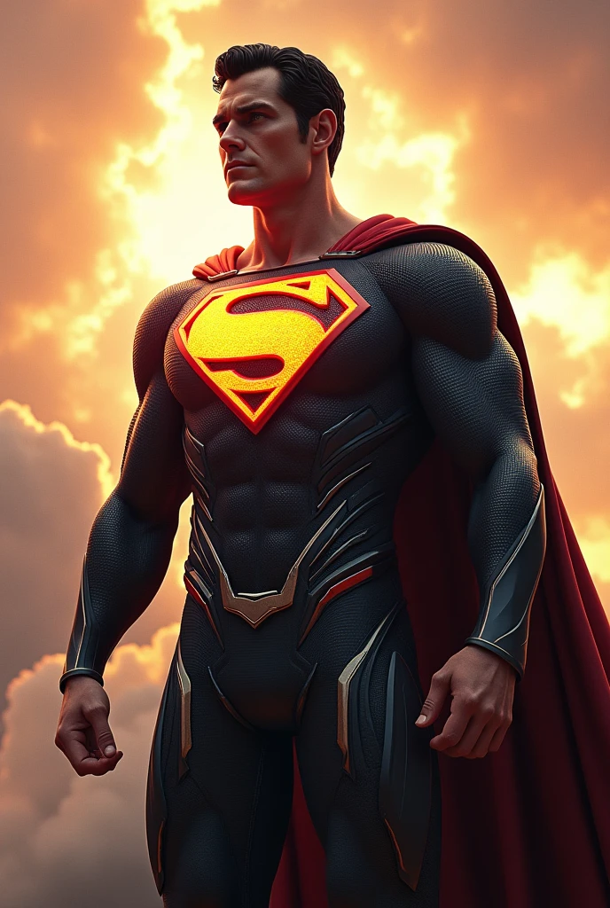 Make new Outfit with sun logo for Super hero like super man, black adum, Thor