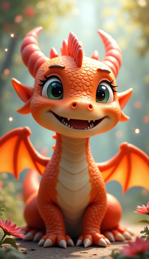 (ultra detailed)、Children's Dragon、cute、character、smile