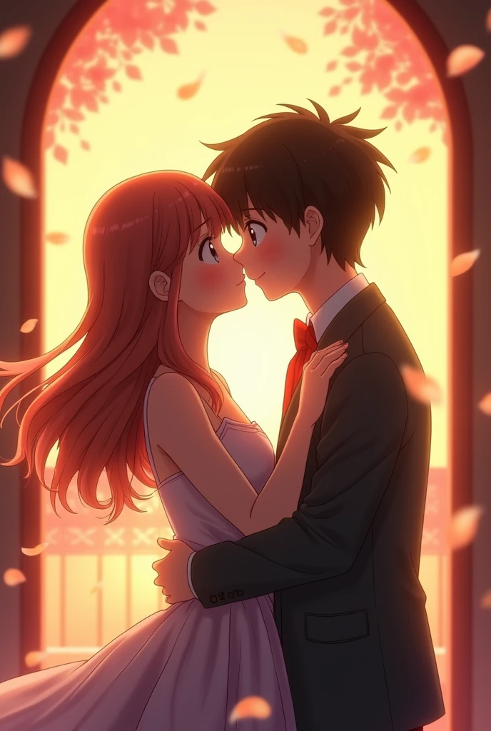 Generates urabe san ya tsubaky kun in an ending with a kiss for his anime