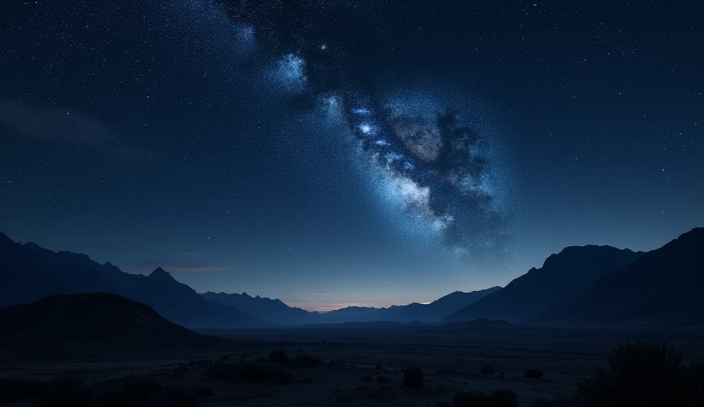 night sky Elqui Valley Chile (realist)