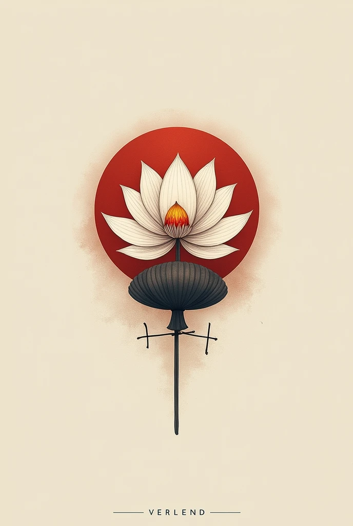 Please create me a logo for a Vietnamese-Japanese fusion fine dining restaurant. " Hasu Kasa Fusion Restaurant" has elements of Japanese kasa hat and Vietnamese lotus flower combined harmoniously together. Luxury Logo, minimalist, has a bit of Vietnamese and Japanese culture