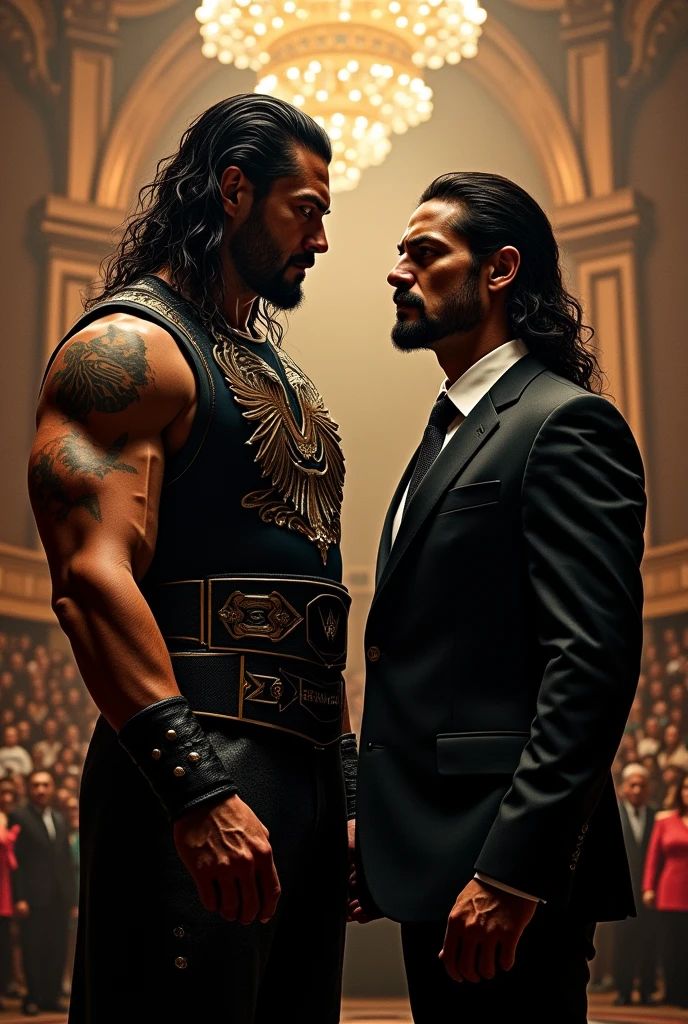 Generte roman reigns photo with shah rukh khan