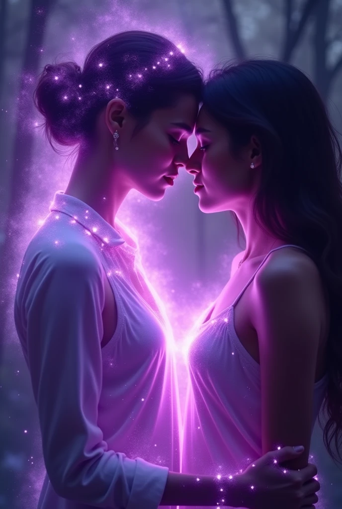 He can feel her aura that aura colour is violet