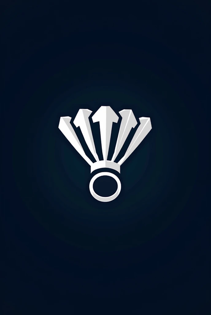 The logo of the badminton club called the lightning hand is navy black with a shuttlecock and racket model.