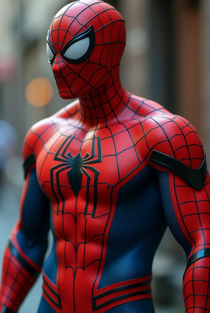 Make Spiderman naked with a hard penis