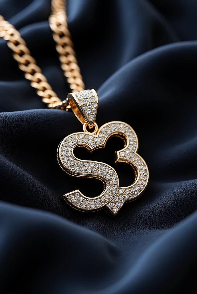 A chain with S53 logo in dimonds