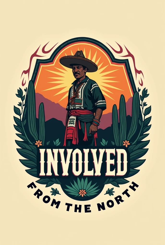 a logo for a Mexican regional northern group and the group is called Involved from the North