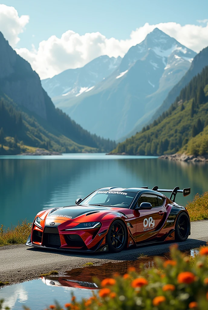 Image of a tuned Tsuru 1 in a beautiful landscape 