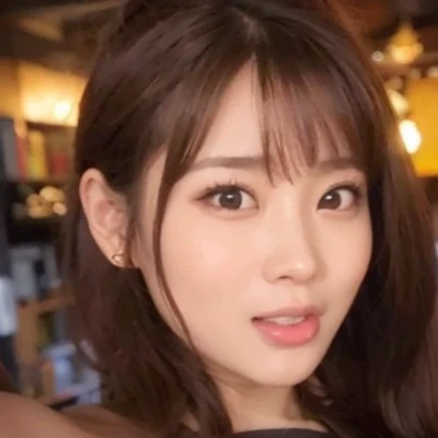 smile, High resolution, Brown Hair, Open your mouth, ponytail, tongue,