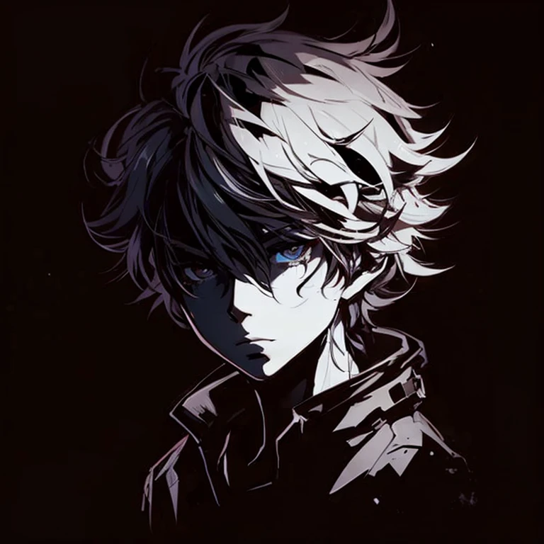 dark, anime, profile, male, asthetic dark, beautiful, night,Intellectual