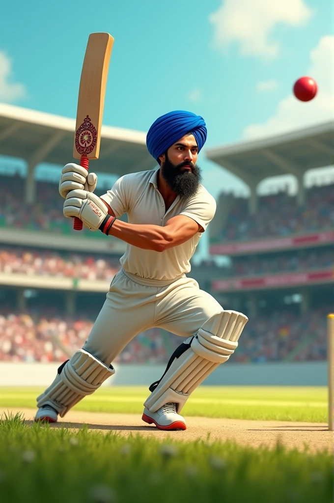 Sikh young cricketer