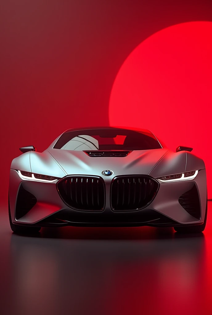 Duck-like BMW car, red light