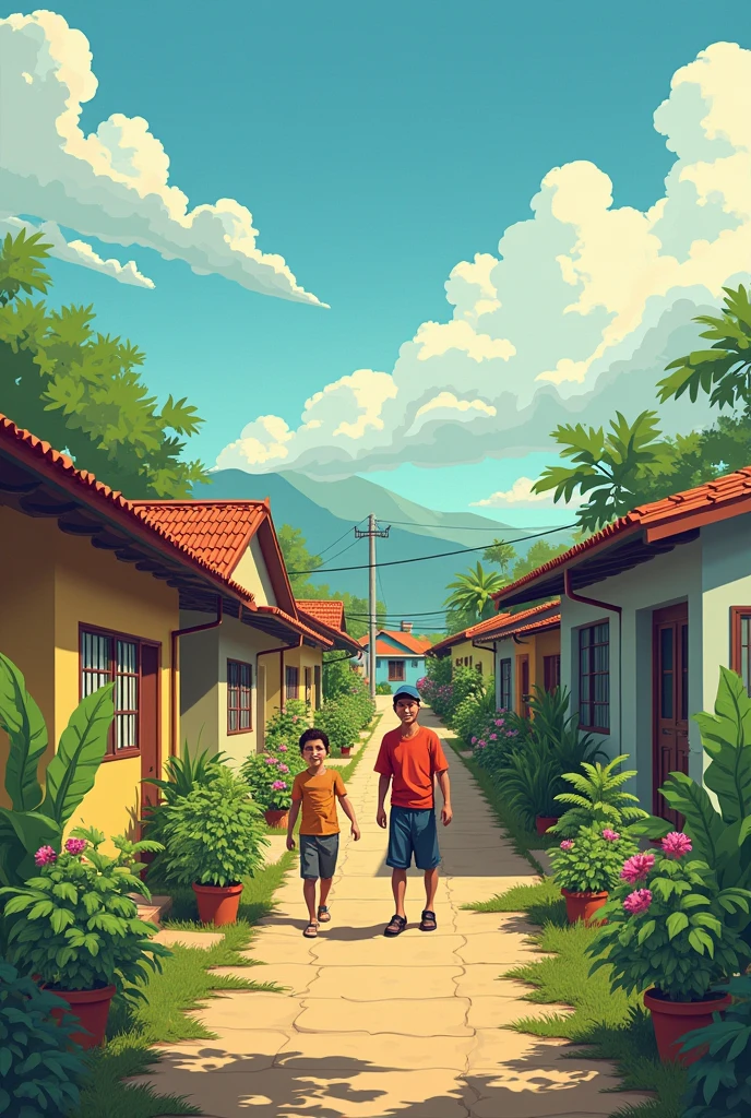 Describe how Mang Ramon’s determination and resourcefulness inspire his neighbors. They begin helping each other with gardening and teaching simple home exercises, leading to a stronger community overall.
