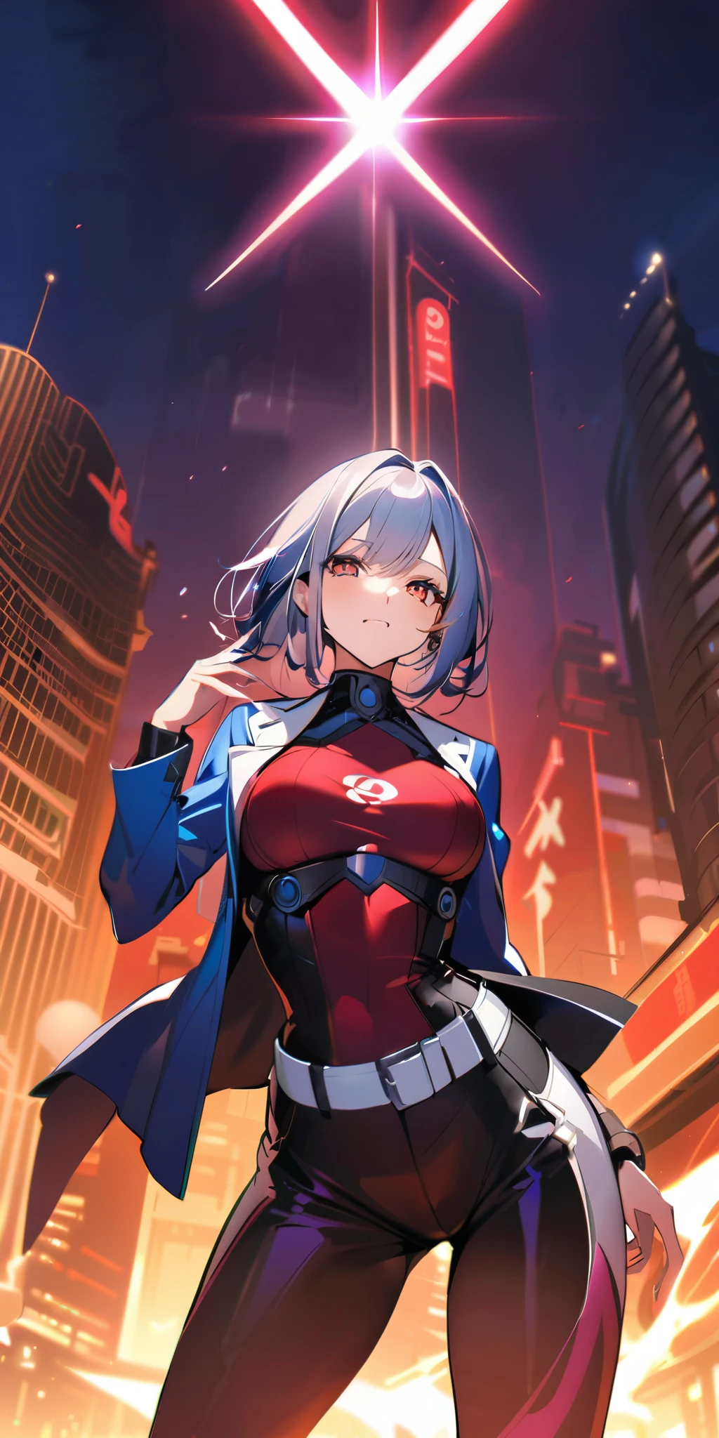 ((Highest quality、masterpiece、Anime Style、Highest quality、High resolution、8k、detailed、ultra-detailed:1.3))、Long legs、Sharp focus:1.2, Beautiful woman with perfect figure:1.4、(smile:1.2), double eyelid、30-year-old woman、Sexy pose、((((Shut your mouth.、One Woman、ワンピース:1.5)))),The background is tokyo