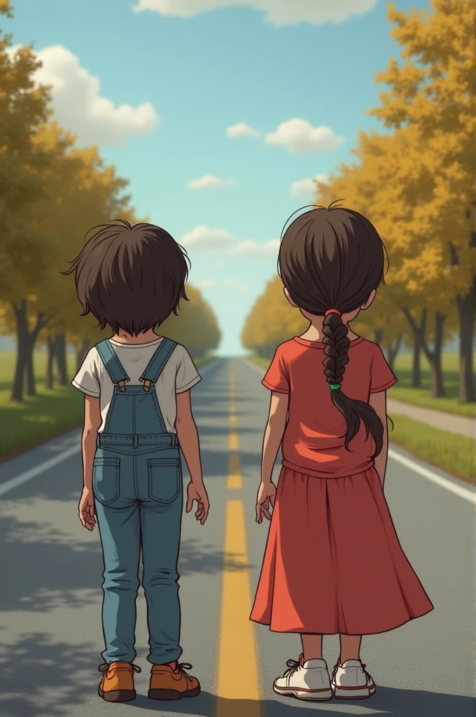 Give me a image of prgnant lady and her sister waiting on the road