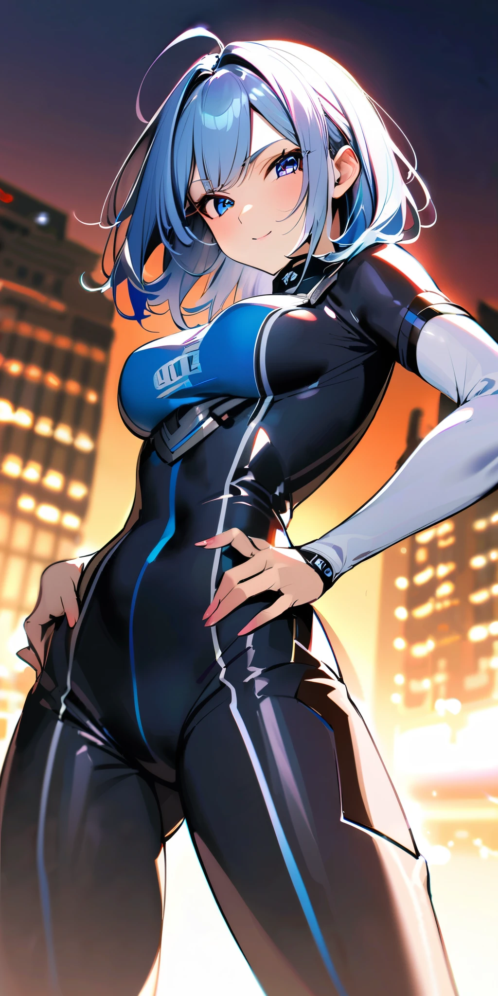 ((Highest quality、masterpiece、Anime Style、Highest quality、High resolution、8k、detailed、ultra-detailed:1.3))、Long legs、Sharp focus:1.2, Beautiful woman with perfect figure:1.4、(smile:1.2), double eyelid、30-year-old woman、Sexy pose、((((Shut your mouth.、One Woman、ワンピース:1.5)))),The background is tokyo