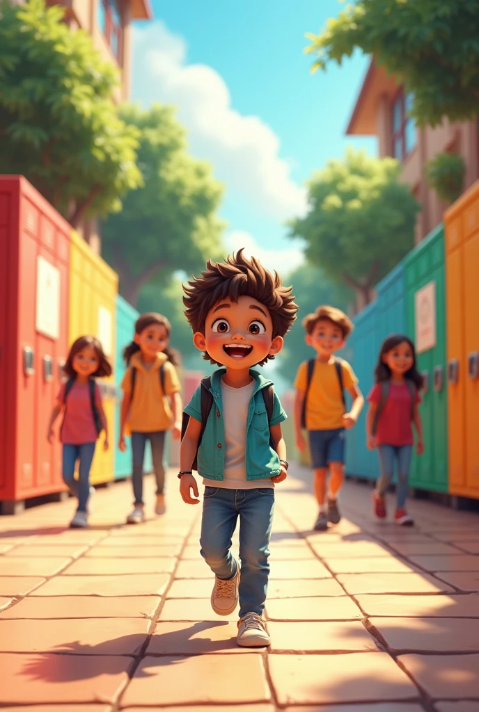 A ??? going for school tour qith his friends