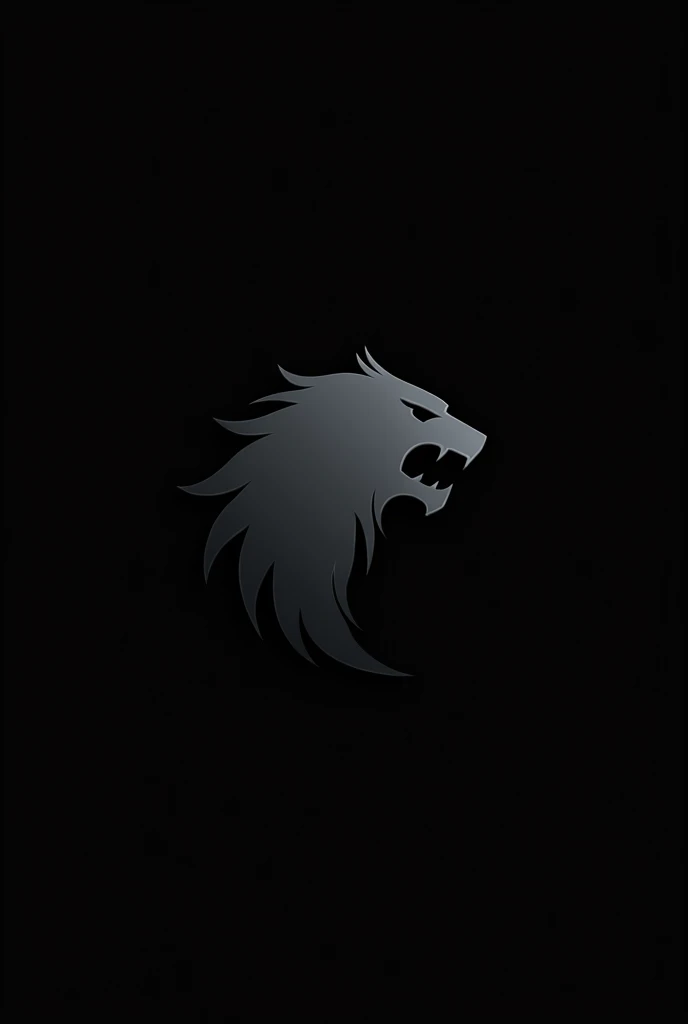 Give me a picture for youtube with a black background and an animal logo with a grey background