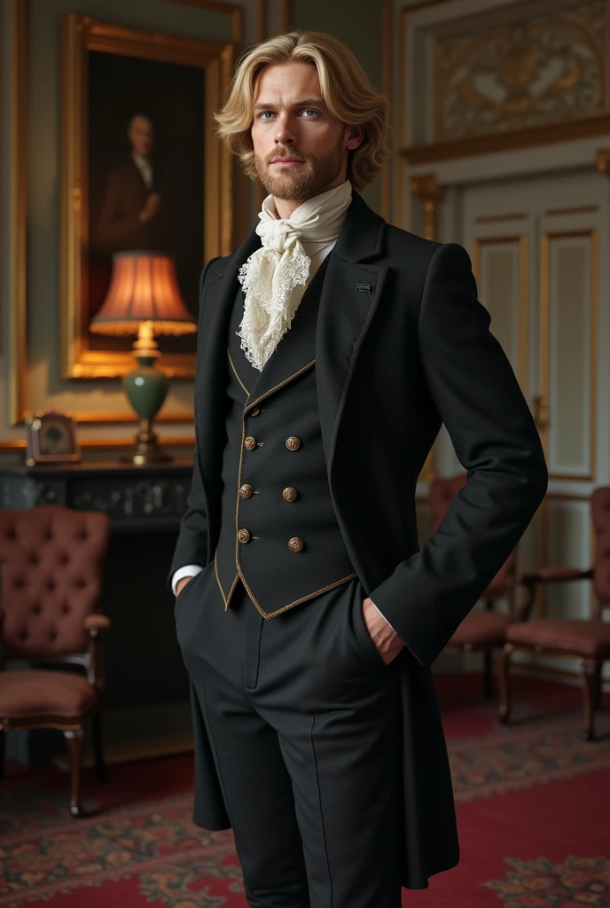 A Handsome 3 Tall Blonde British Man From the 1800&#39;s
