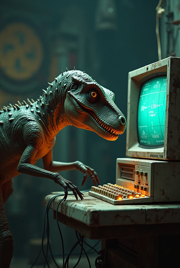 Velocraptor messing with a CCE computer