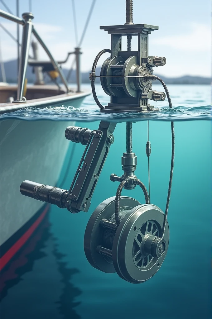 Image showing a Peterson disk or downrigger used for fishing activities