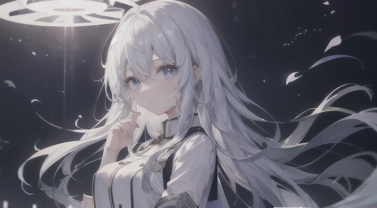 beautiful、ephemeral、Silver Marble Skin、hope、Highest quality、uniform、clear、Mature、Very delicate、student、Bright and dark atmosphere