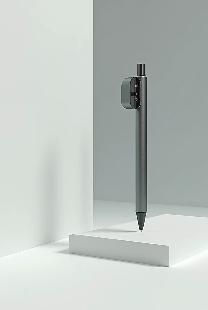 a pen with a correction tape at the top of pen. make it aesthetic