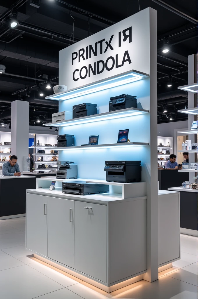 Create a printer condola inside a shop
