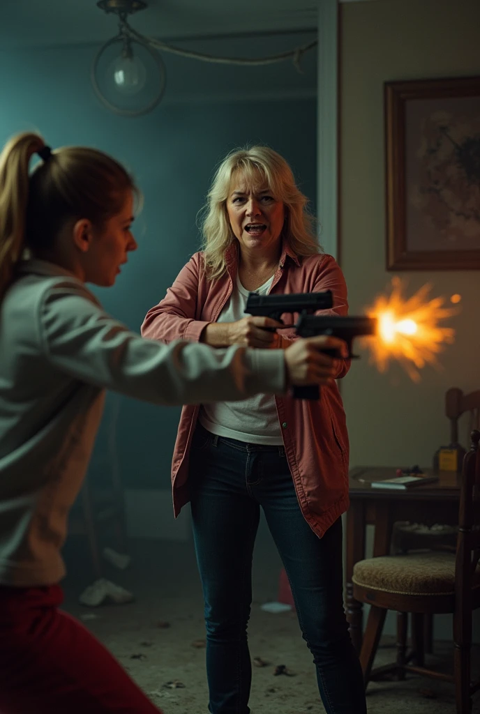 mom slappin guns of girl

