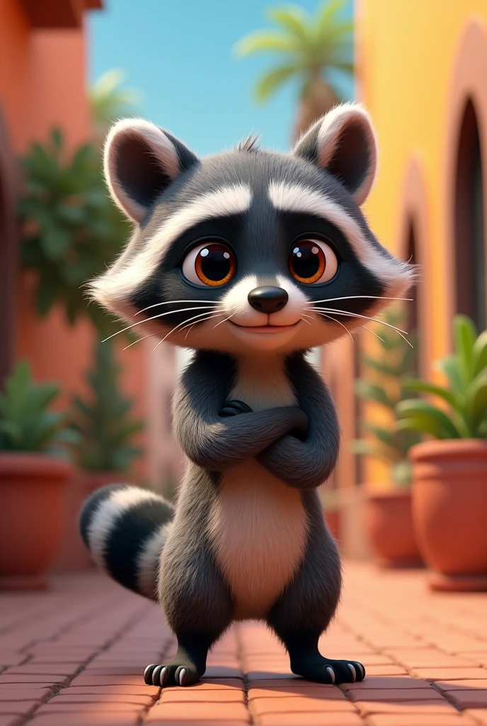 Crea a raccoon la vtuber peruana